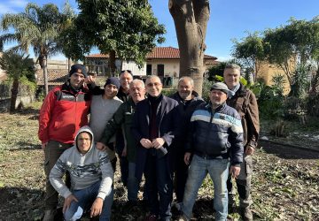 Giarre, ripulita la villetta di via Giorgio La Pira ad Altarello