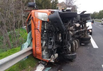 Incidente autonomo sulla A18: un ferito lieve
