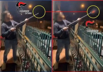 Sparano con un fucile dal balcone la notte di Capodanno e postano il video sui social: denunciati