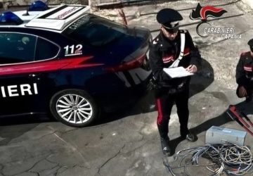 In due stavano &ldquo;rifornendo&rdquo; di rame a costo zero: beccati con le mani nel sacco dai Carabinieri