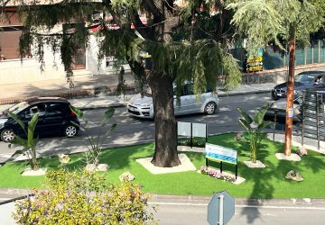 Giarre, rinasce l'aiuola spartitraffico di via Luminaria grazie all'adozione di un'azienda privata