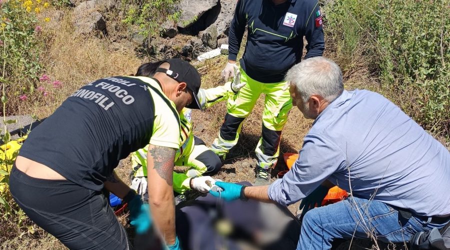 I Vigili del Fuoco ritrovano un anziano disperso a Bronte due giorni addietro