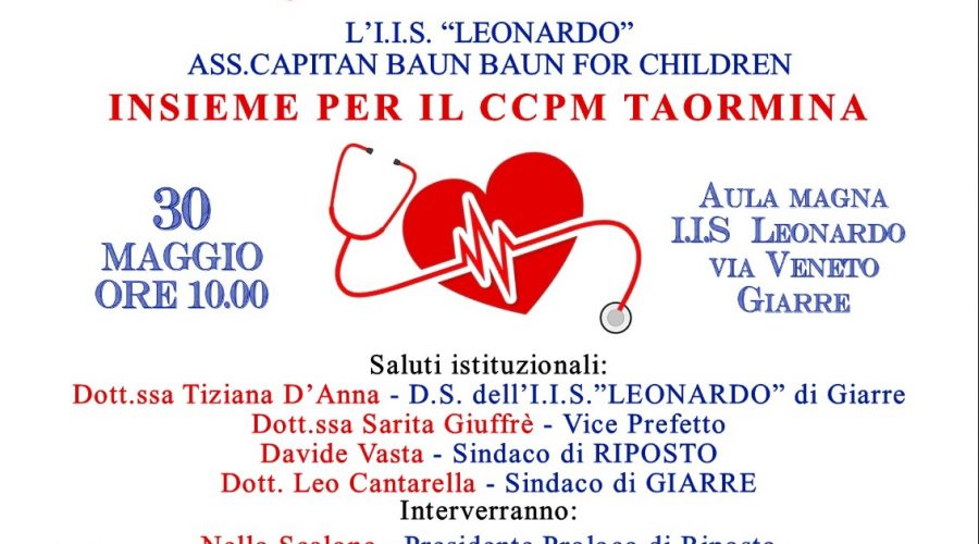 “Le scelte del cuore“, giornata di sensibilizzazione a sostegno del CCPM di Taormina al liceo Leonardo di Giarre