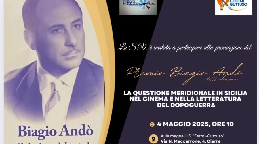 Premio Biagio Andò, domenica la consegna dei premi in borse di studio ai vincitori