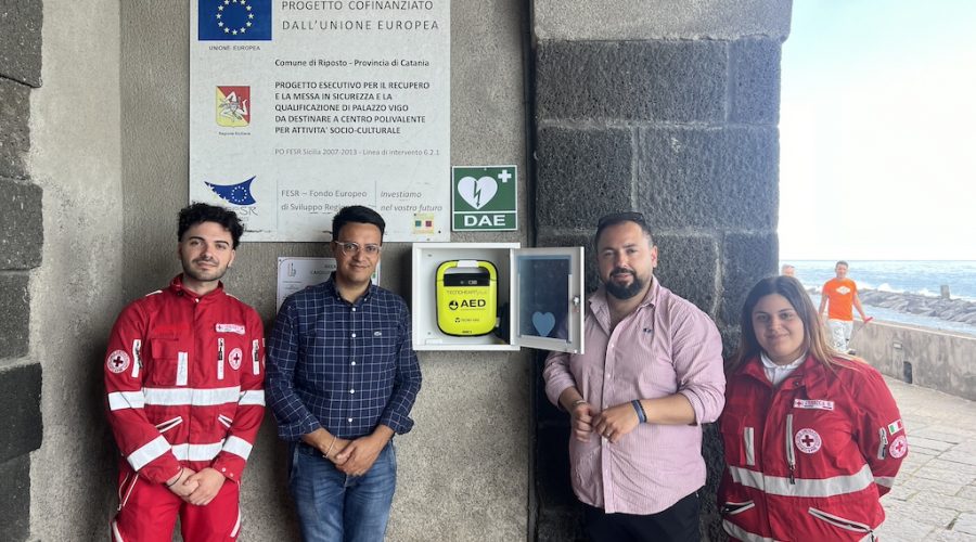 Posizionamento defibrillatore Torre Archirafi