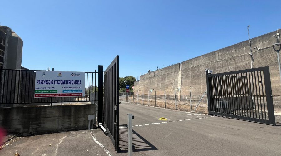 Acireale, apre il parcheggio della stazione ferroviaria