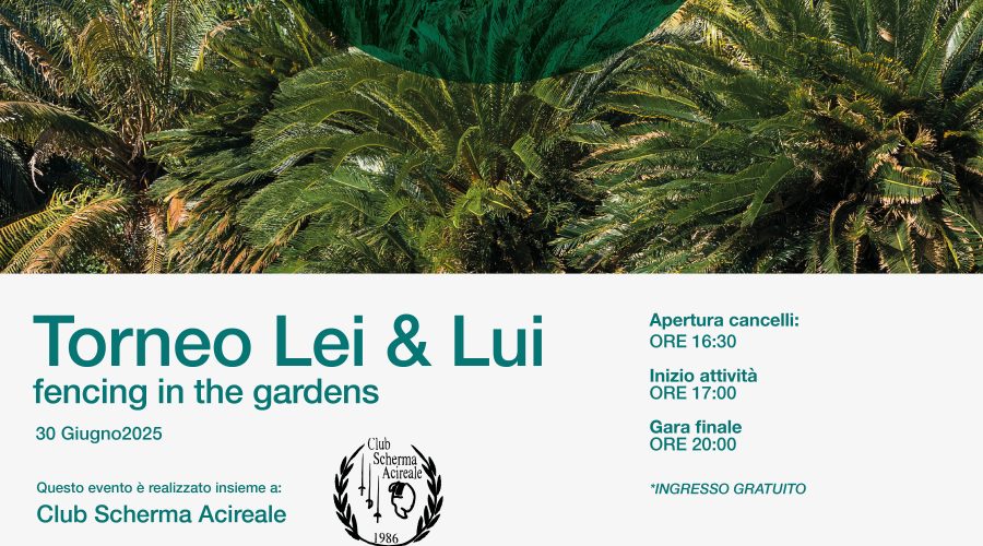 Scherma: “Fencing in the Garden” – Torneo Lui & Lei al Parco Botanico Radicepura di Giarre