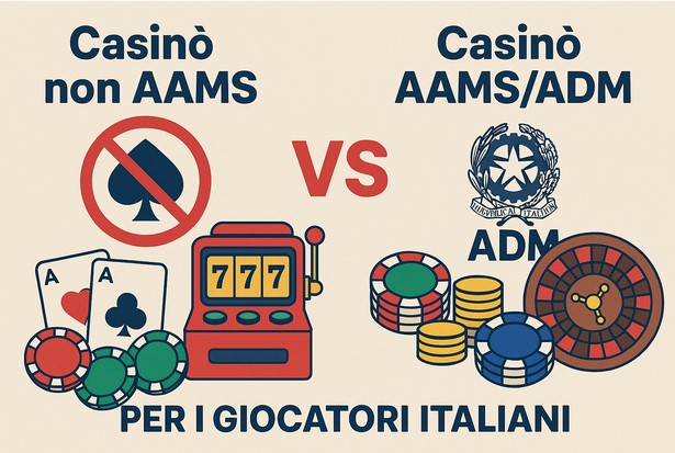 Casinò non AAMS vs casinò AAMS/ADM per i Giocatori Italiani
