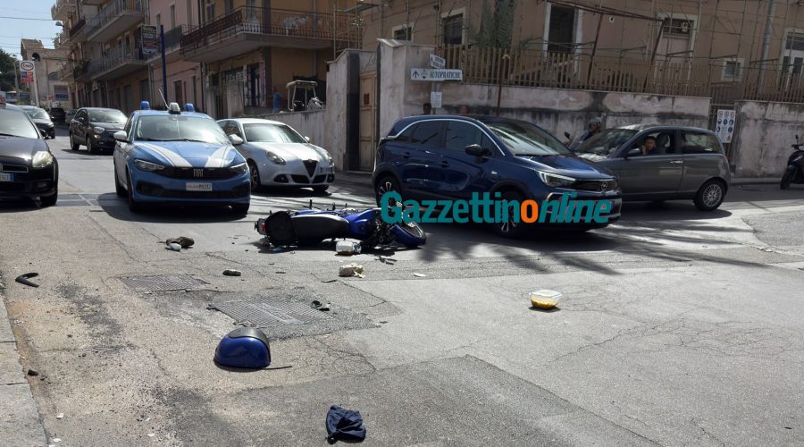 Giarre, scontro tra una moto ed uno scooter. Intervento dell’elisoccorso