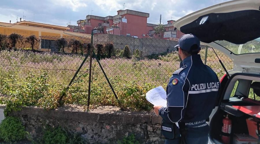 Acireale, prevenzione incendi: 70 diffide e 60 accertamenti a carico dei proprietari di terreni inadempienti