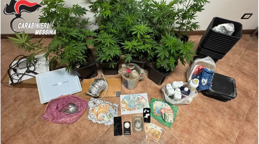 Giardini, spaccio di droga: arrestati in quattro. Scoperta anche una “mini serra” di cannabis