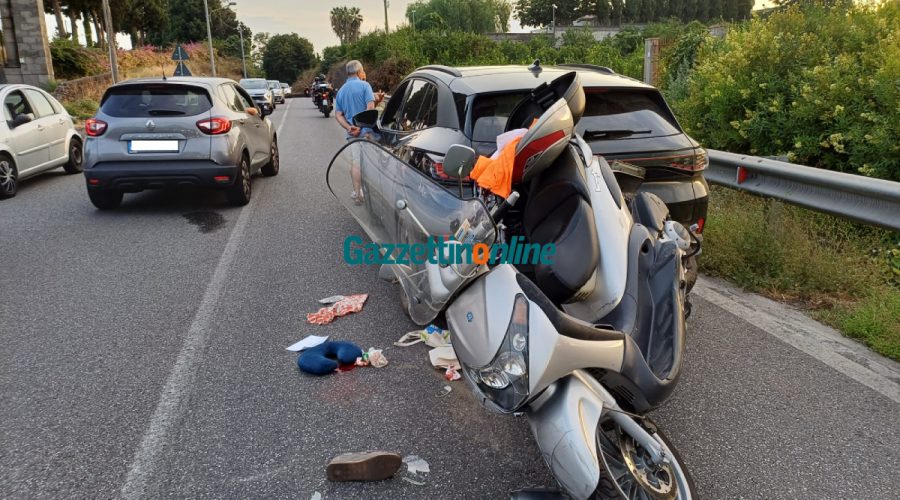 Giarre: scontro auto-scooter a San Leonardello. Ferito 63enne