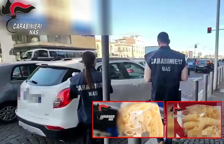 Pasta in vendita con parassiti vivi: blitz del Nas in un supermercato