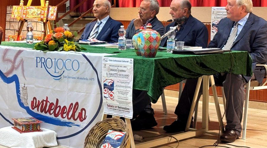 San Giovanni Montebello, la bellezza del dialetto siciliano: presentato il libro di Orazio D’Anna
