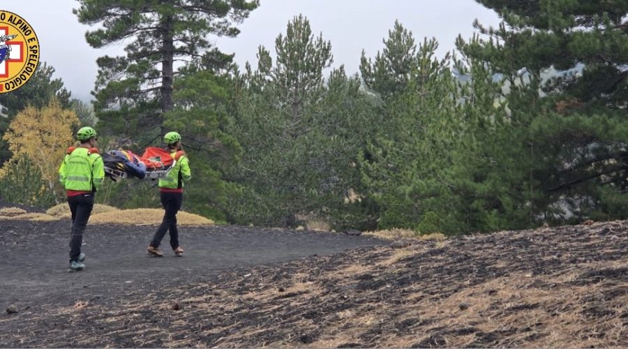 Etna, soccorso escursionista caduto sui Monti Sartorius