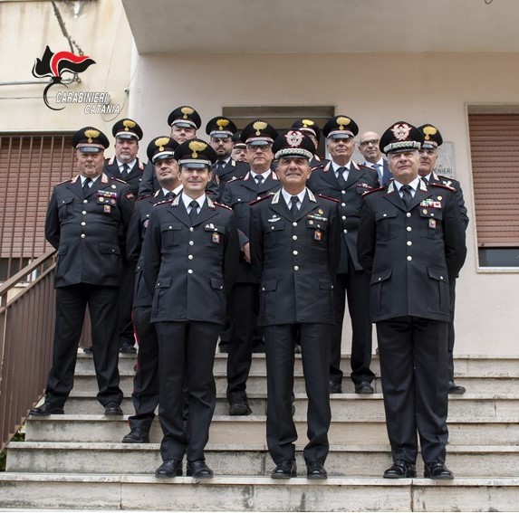 Il generale di Brigata Ubaldo Del Monaco, Comandante della Legione Carabinieri “Sicilia”, in visita ai Reparti di Giarre, Fiumefreddo, Calatabiano e San Giovanni La Punta