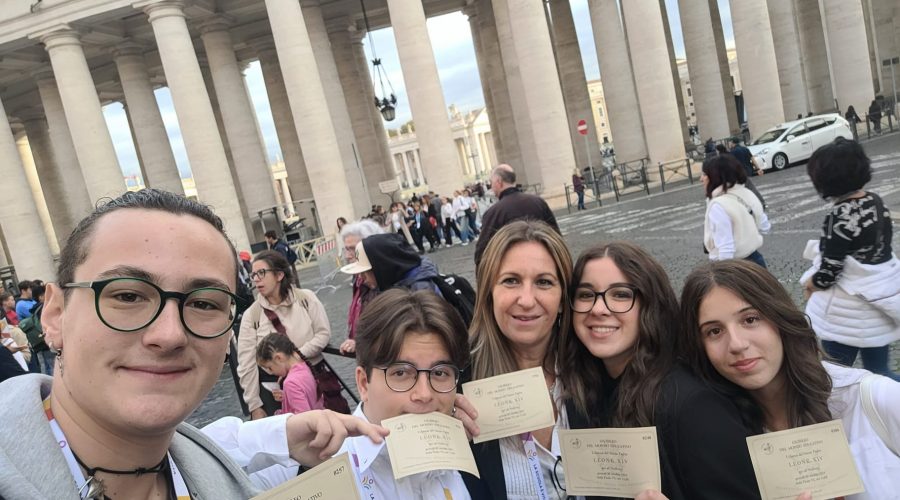 Giubileo del mondo educativo: delegazione di studenti il liceo “Leonardo” di Giarre presente a Roma