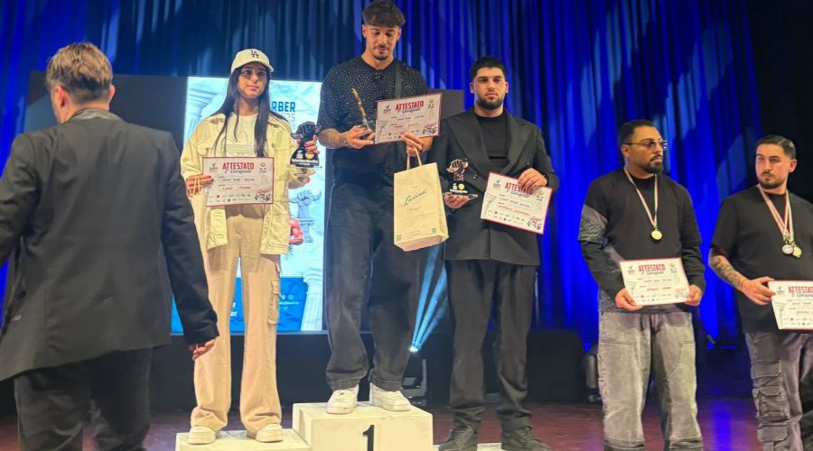 Marco Puglisi trionfa al Barber Match 2025, primo posto nazionale nella categoria Crop Fade