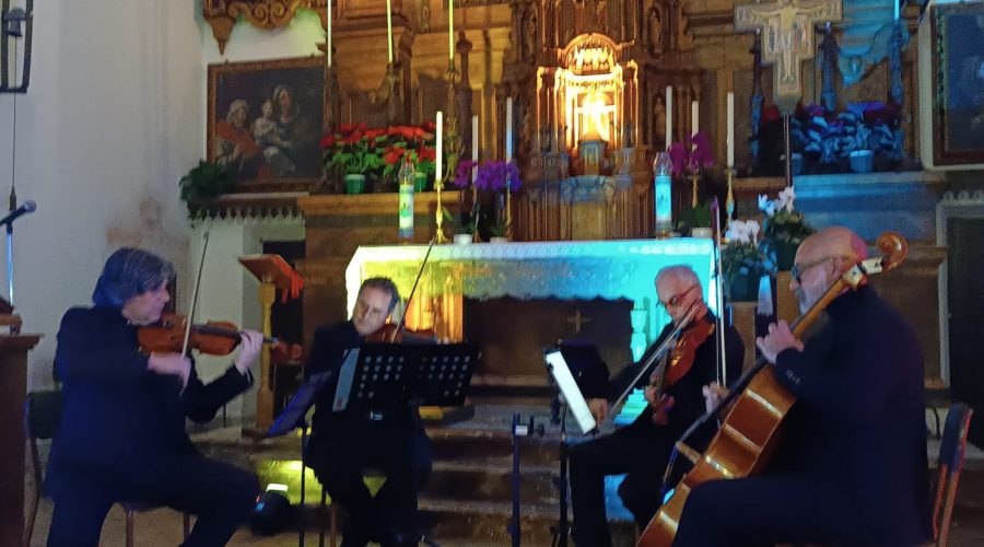 Piedimonte Etneo, concerto di apertura “La magia del Natale” affidato al Dionisio String Quartet