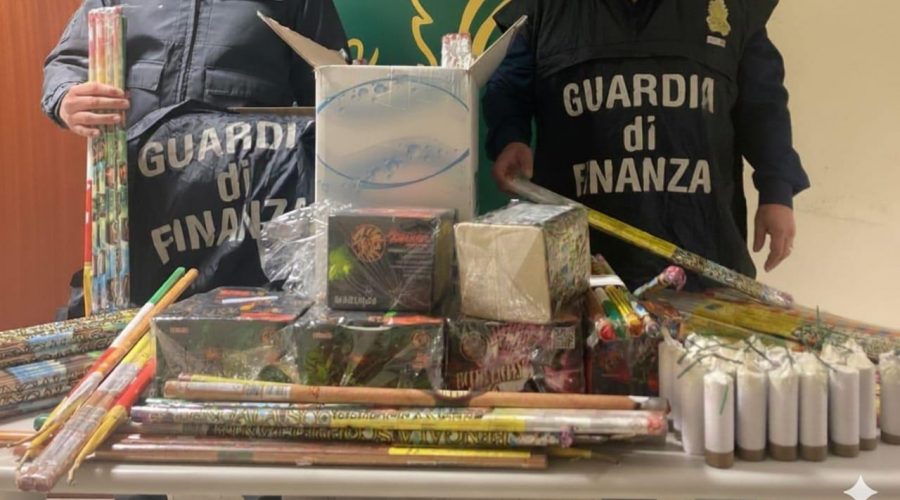 Sequestrati oltre 1.000 articoli di materiale pirotecnico, alcuni di produzione artigianale: denunciati due commercianti