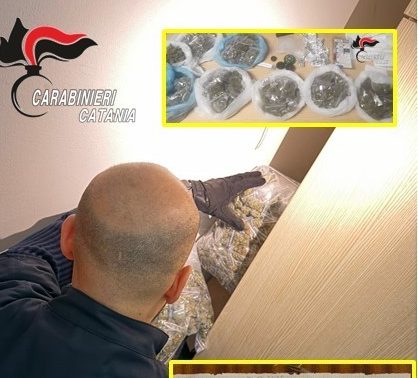 Beccato con oltre 1 kg di droga in casa: arrestato 33enne