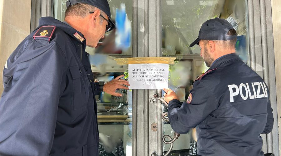 E’ un ritrovo di pregiudicati: sospesa temporaneamente l’attività di un bar di Acireale