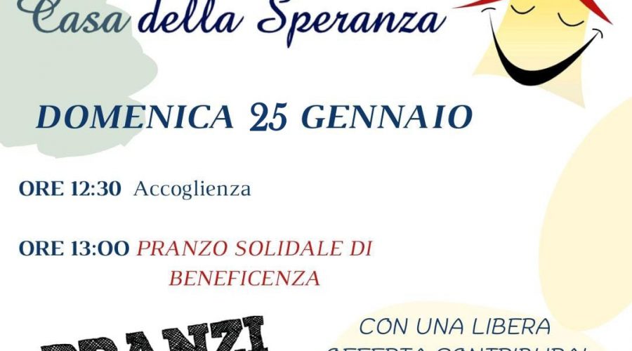 Pranzo solidale alla Casa della speranza “Viviana Lisi” per ricordare la benefattrice e sostenere la struttura