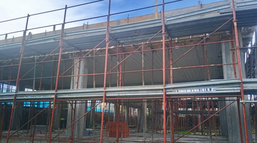 Fiumefreddo: completata la struttura portante del nascente asilo nido di via Salvatore Quasimodo