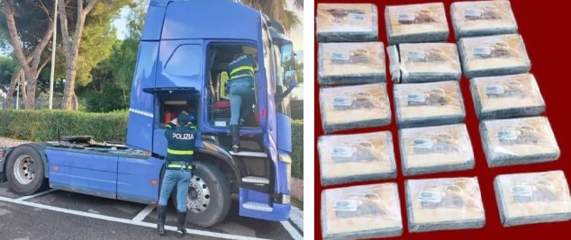 Giardini: beccato con 15 kg di cocaina del valore di oltre 2,5 milioni di euro. Arrestato 52enne