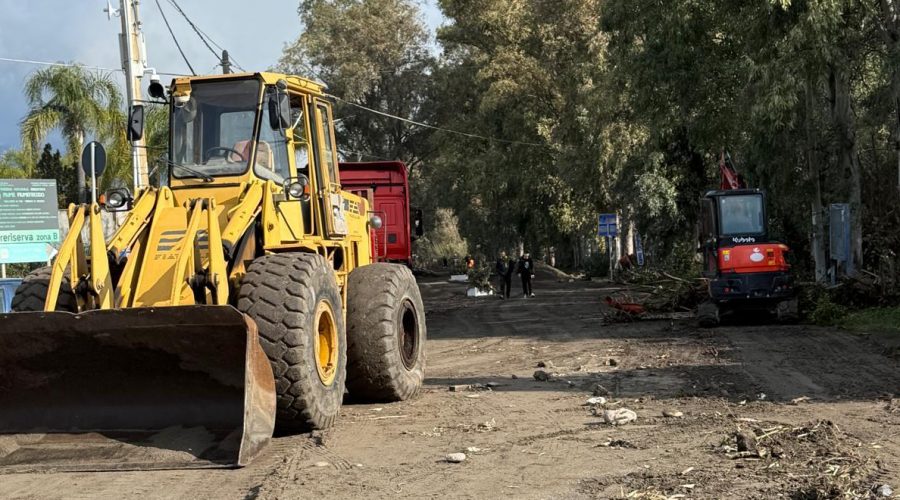 Ciclone Harry: visita dell’europarlamentare Marco Falcone sul litorale di Fiumefreddo di Sicilia
