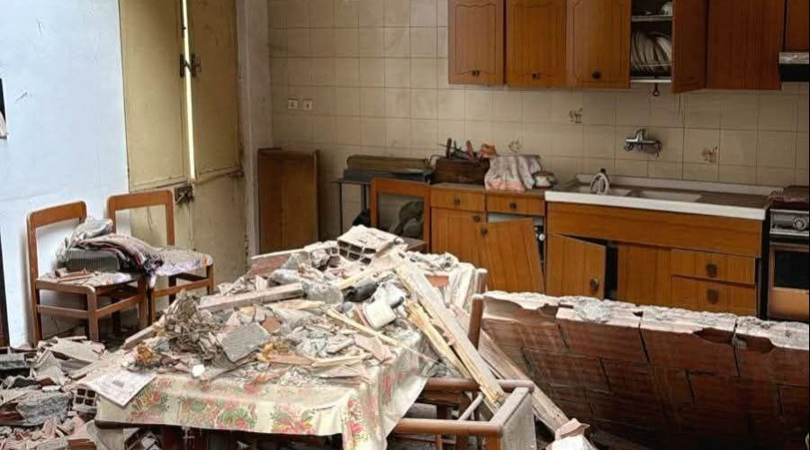 Terremoto, crolli e danni strutturali in alcuni edifici a Ragalna