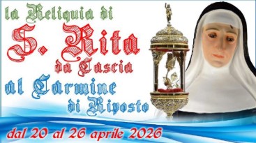 Riposto, la parrocchia Carmine pronta ad accogliere la Reliquia di S. Rita da Cascia