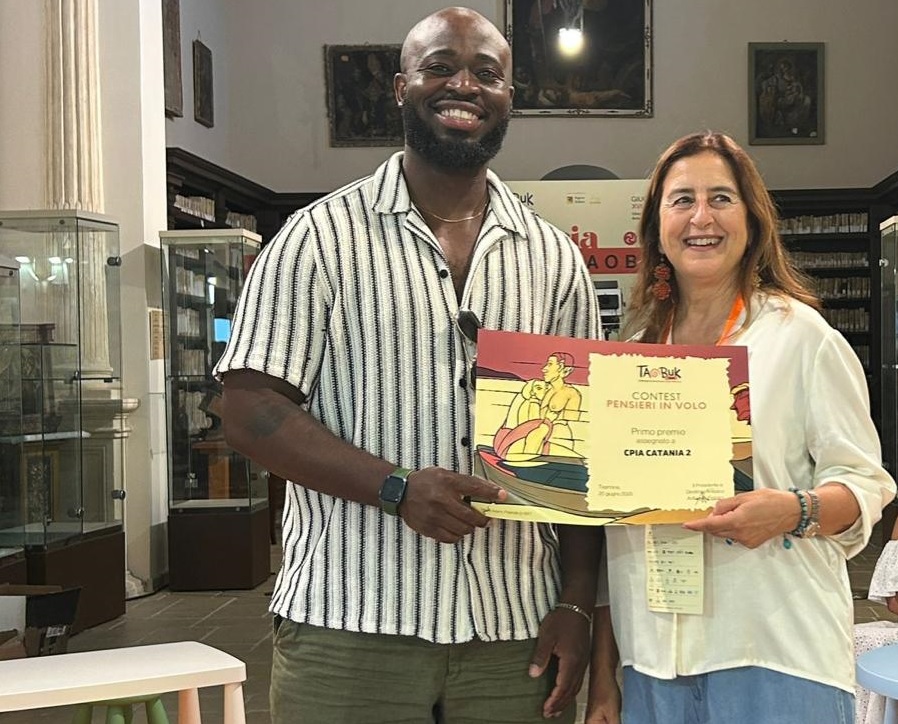Gli studenti di Giarre del CPIA Catania 2 hanno vinto il Contest di Taobuk “Pensieri in volo”  sul tema della “Fiducia”