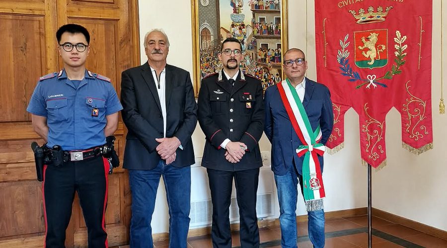 Randazzo, visita istituzionale dei Carabinieri al Comune: incontro con il sindaco Grillo e l’assessore Romano