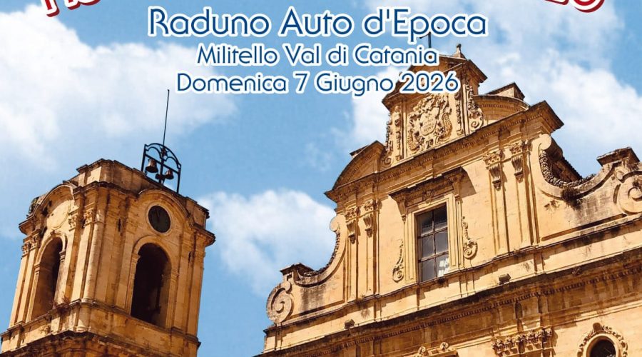 A Militello Val di Catania va in scena Ruote nella Storia. Domani il fascino delle auto d’epoca incontra arte, cultura e territorio