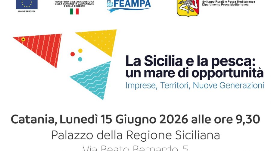 Catania, domani convegno “La Sicilia e la pesca: un mare di opportunità”. Focus su nuovi bandi e futuro del comparto ittico