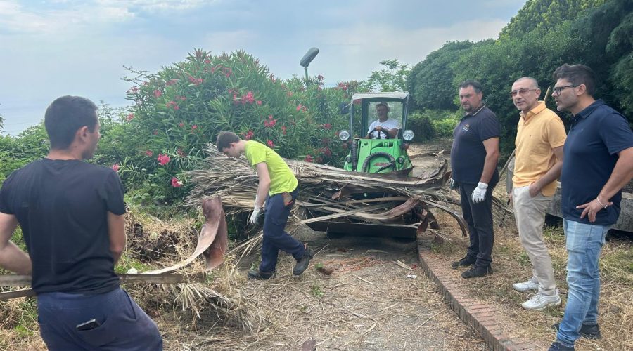 Villa di San Giovanni Montebello, in fase di completamento i lavori di pulizia affidati all’Istituto Agrario “Mazzei”
