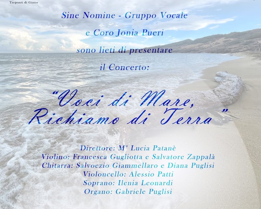 Musiche dal mare e strumenti della memoria: oggi a Giarre un concerto polifonico unico nel suo genere
