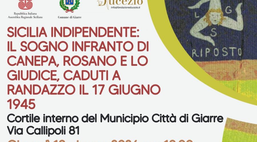Giarre, un convegno per ricordare Canepa, Rosano e Lo Giudice a 81 anni dall’eccidio di Randazzo