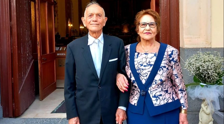 Sessant’anni di amore e famiglia: Antonino Belfiore e Santina Sorbello celebrano le nozze di diamante