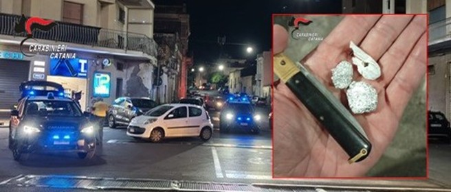 Mascali e Riposto al setaccio dai Carabinieri: un denunciato e diversi segnalati per droga