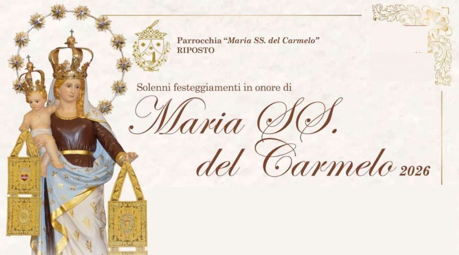 Riposto, iniziato il cammino che porterà alla solenne festa di Maria SS. del Carmelo
