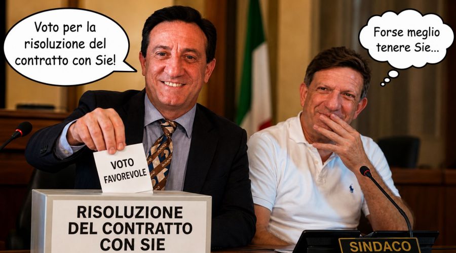 Giarre: “dis”servizio idrico, SIE e risoluzione del contratto: quando i problemi seri diventano farsa