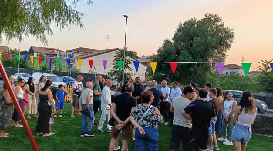 Acireale, consegnata alla comunità la nuova bambinopoli di via Merì a Piano d’Api