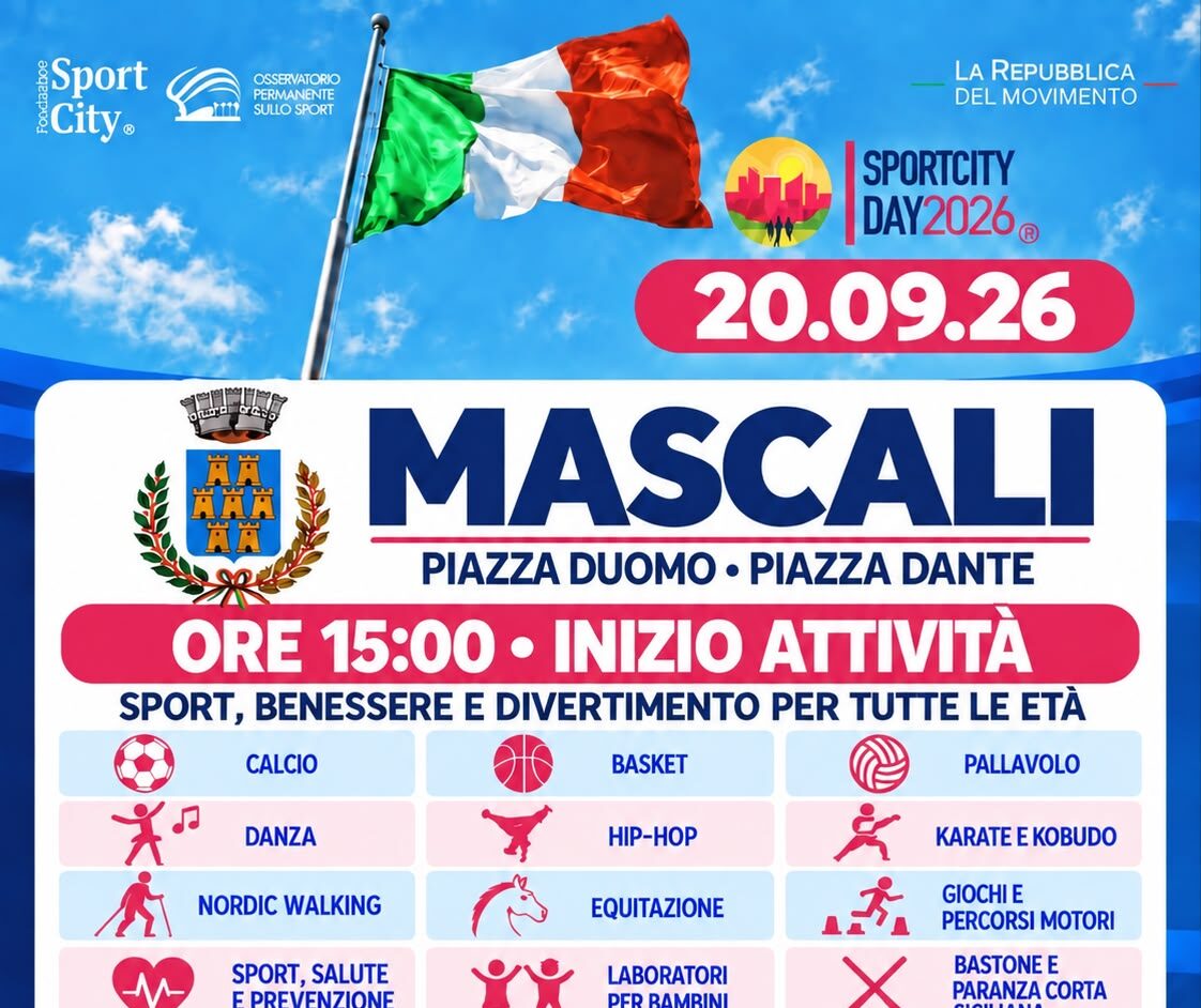 Mascali, domani torna lo SportCity Day: sport, benessere e divertimento per tutte le et&agrave;