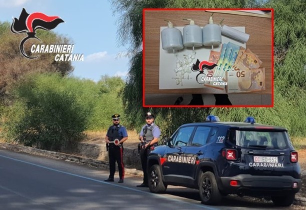 Controlli dei Carabinieri tra Giarre e Fiumefreddo: aveva droga ed esplosivi, denunciato un 43enne