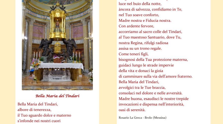 Festa Madonna del Tindari 2026: in un video l’omaggio poetico alla “Bella Maria”