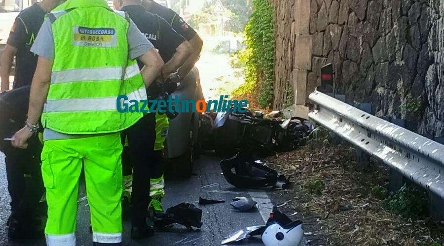 Grave incidente a Carrabba: intervento dell'elisoccorso per soccorrere un motociclista. Traffico bloccato