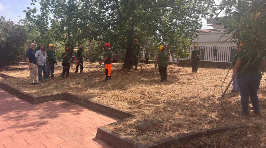 Verde pubblico a Giarre, recuperate diverse aree. Patanè: «Gli interventi proseguiranno»