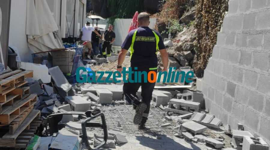 Catania, crolla un muro durante i lavori: due operai travolti